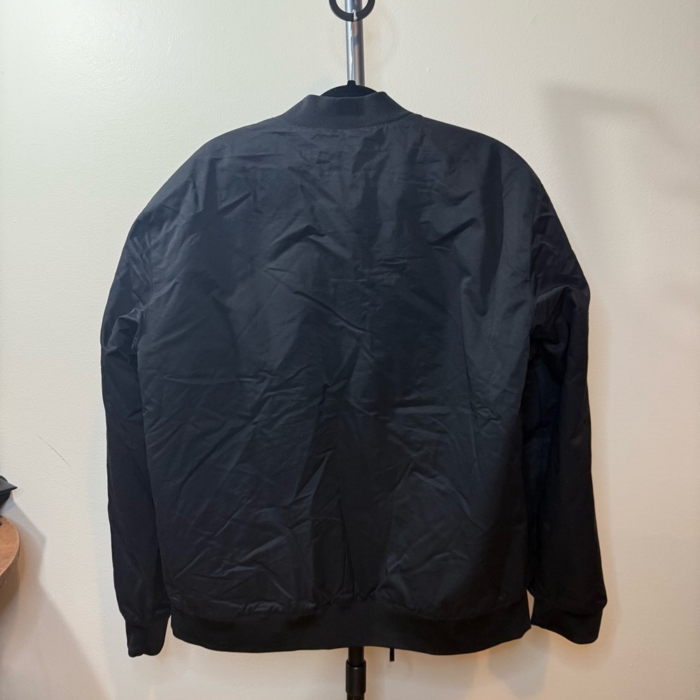 True Classic Men's Black Bomber Jacket - Picture 9 of 15